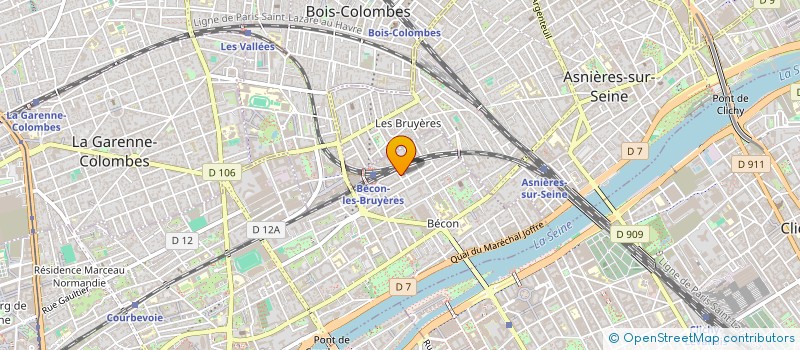 localisation de l'entreprise LA CATEH à COURBEVOIE