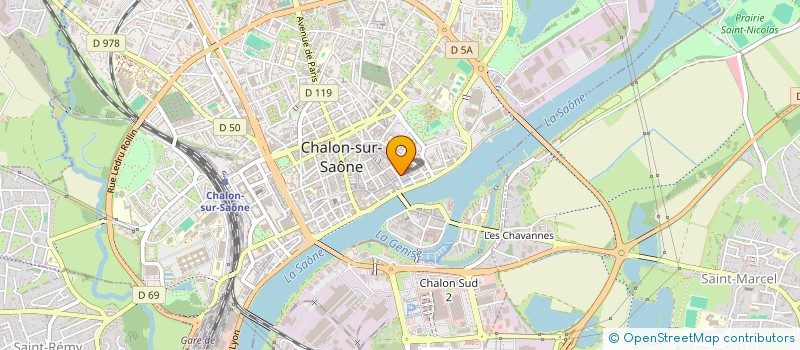 localisation de l'entreprise LA CATHE à CHALON-SUR-SAONE