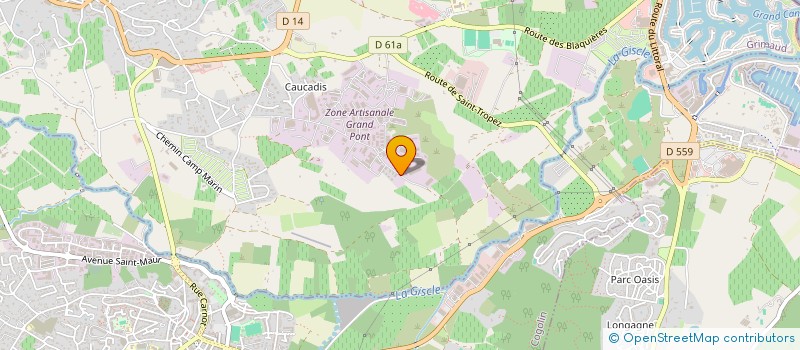 localisation de l'entreprise LA CATHERINA à GRIMAUD