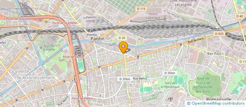 localisation de l'entreprise LA CATHODE VIDEO à PANTIN