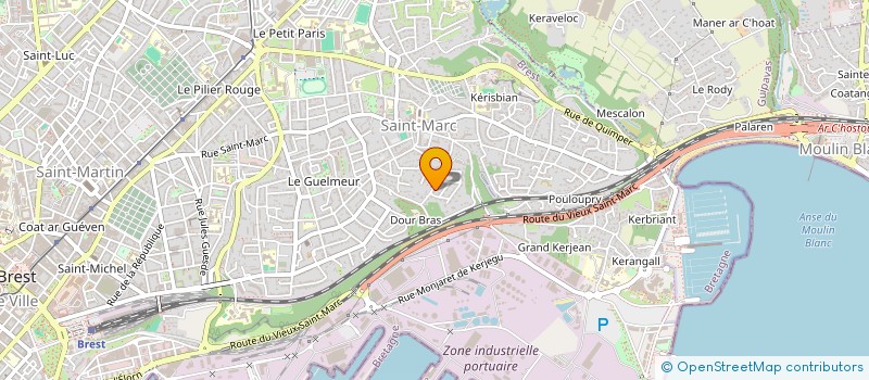 localisation de l'entreprise LA CATICHE DES VILLES à BREST