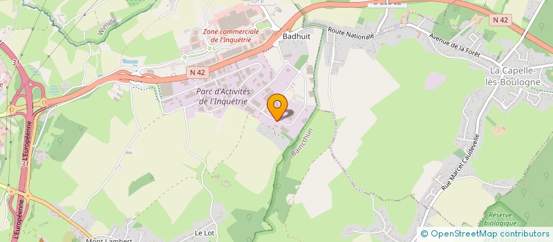 localisation de l'entreprise LA CATLOISE  SAINT-MARTIN-BOULOGNE