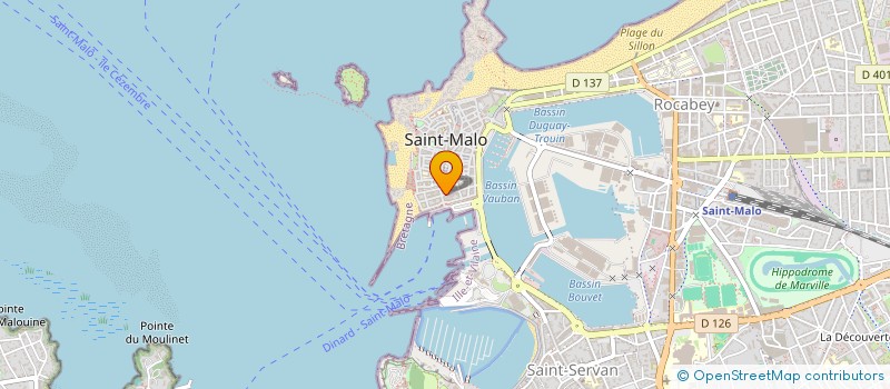 localisation de l'entreprise LA CAUSERIE à SAINT-MALO