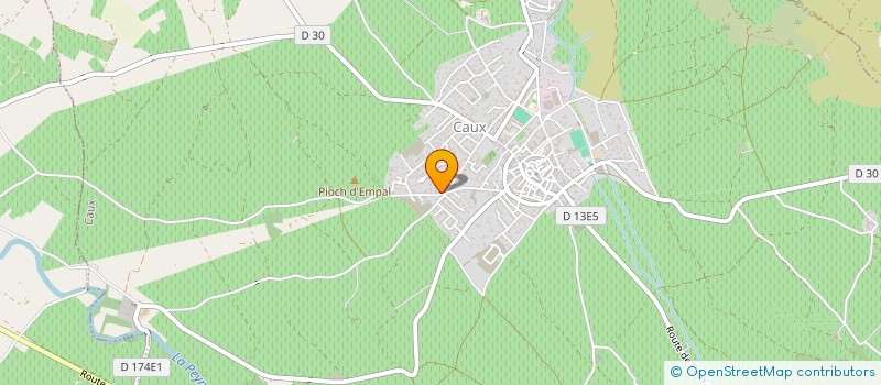 localisation de l'entreprise LA CAUSSINARDE  CAUX