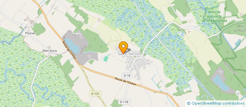 localisation de l'entreprise LA CAUSSOLIERE DE SAINT-SORNIN à SAINT-SORNIN