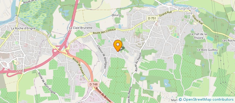 localisation de l'entreprise LA CAV  LES GARENNES SUR LOIRE