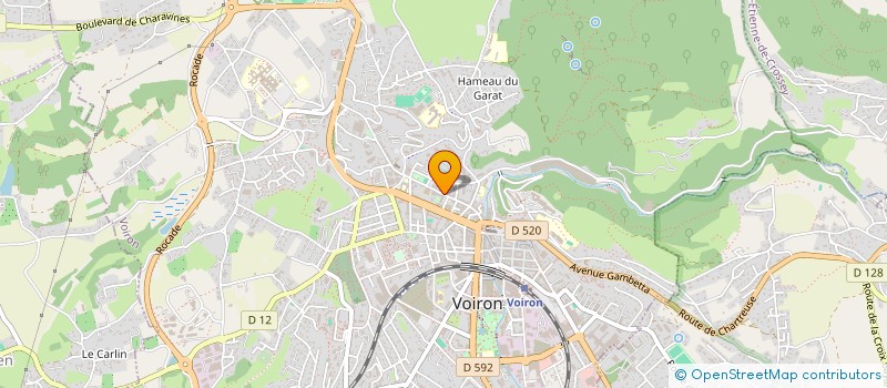 localisation de l'entreprise LA CAVAILLETTE  VOIRON