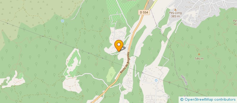 localisation de l'entreprise LA CAVALCADE  MEOUNES-LES-MONTRIEUX