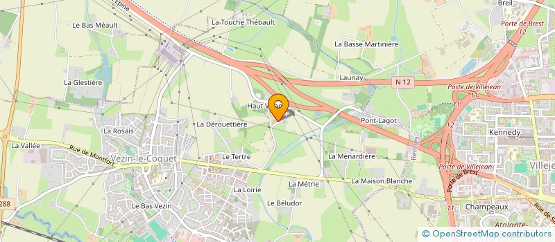 localisation de l'entreprise LA CAVALCADE  VEZIN-LE-COQUET