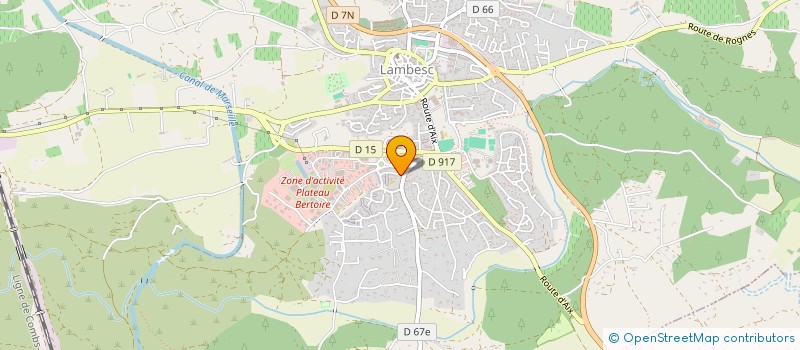 localisation de l'entreprise LA CAVALE  LAMBESC