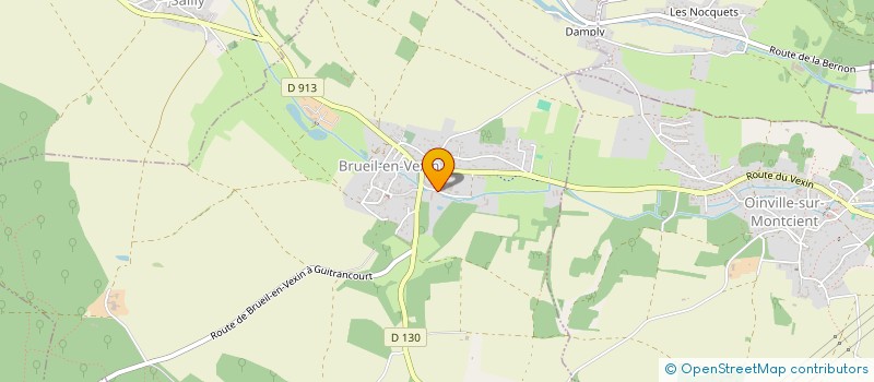 localisation de l'entreprise LA CAVALE à BRUEIL-EN-VEXIN
