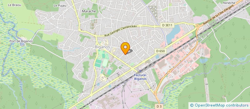 localisation de l'entreprise LA CAVALE  BIGANOS