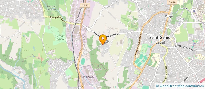 localisation de l'entreprise LA CAVALE DU BERNICOT à SAINT-GENIS-LAVAL