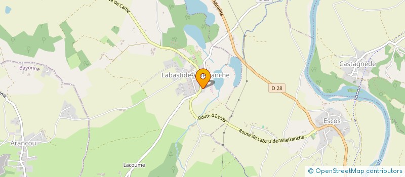 localisation de l'entreprise LA CAVALIERE à SALIES DE BEARN