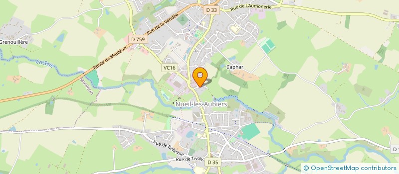 localisation de l'entreprise LA CAVASEB  NUEIL-LES-AUBIERS