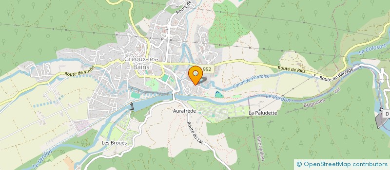 localisation de l'entreprise LA CAVATINE à GREOUX-LES-BAINS