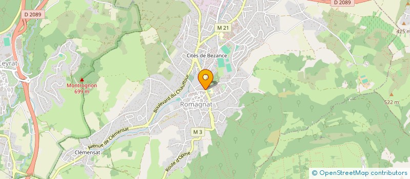 localisation de l'entreprise LA CAVE  ROMAGNAT