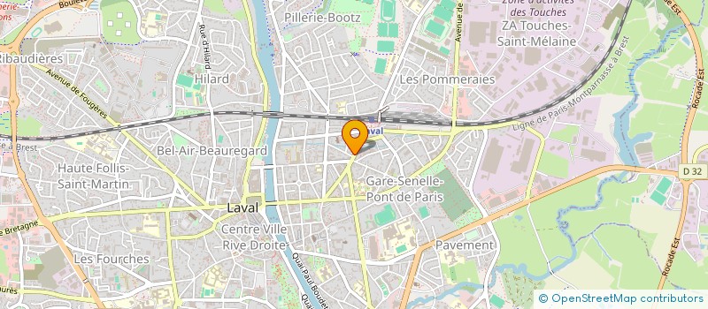 localisation de l'entreprise LA CAVE à LAVAL