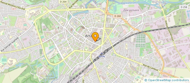 localisation de l'entreprise LA CAVE à ARRAS