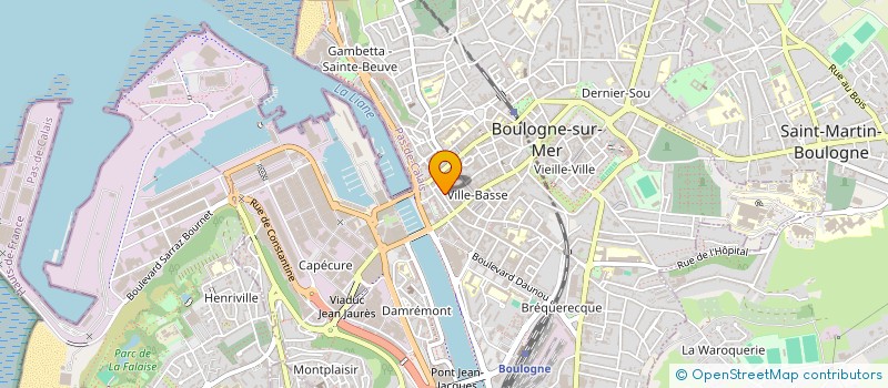 localisation de l'entreprise LA CAVE à BOULOGNE-SUR-MER