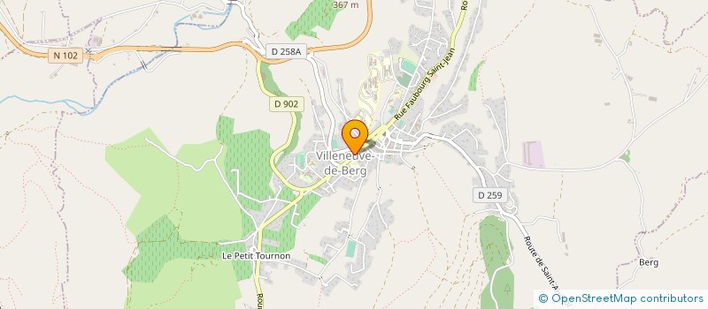 localisation de l'entreprise LA CAVE  VILLENEUVE-DE-BERG