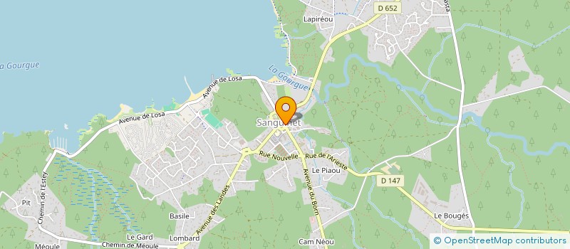 localisation de l'entreprise LA CAVE  SANGUINET