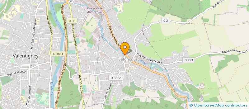 localisation de l'entreprise LA CAVE  SELONCOURT