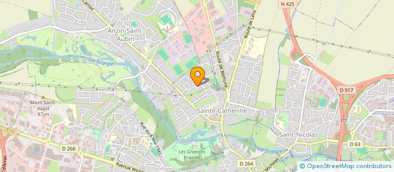 localisation de l'entreprise LA CAVE à SAINTE-CATHERINE