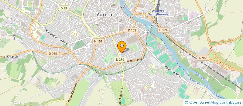 localisation de l'entreprise LA CAVE  AUXERRE