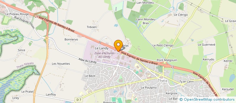 localisation de l'entreprise LA CAVE A DOMICILE à THEIX-NOYALO