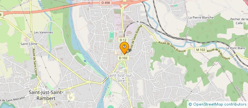 localisation de l'entreprise LA CAVE A GOUTS  SAINT-JUST-SAINT-RAMBERT