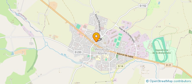 localisation de l'entreprise LA CAVE A JU'  MESLAY-DU-MAINE