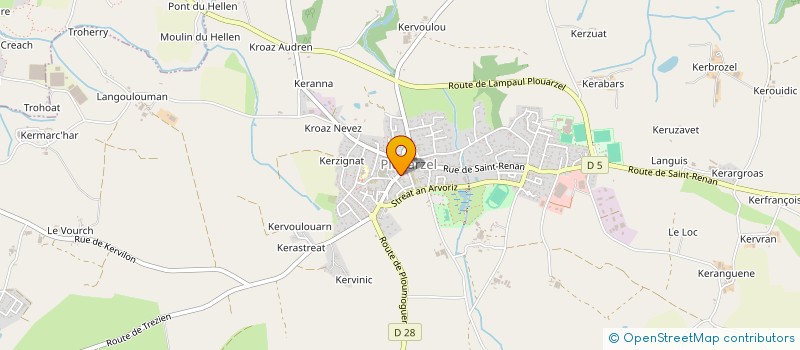 localisation de l'entreprise LA CAVE A LUNETTES  PLOUARZEL