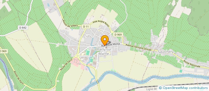 localisation de l'entreprise LA CAVE A PAINS à CHARLY-SUR-MARNE