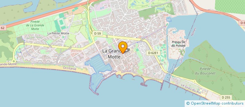 localisation de l'entreprise LA CAVE A PASSIONS à LA GRANDE-MOTTE