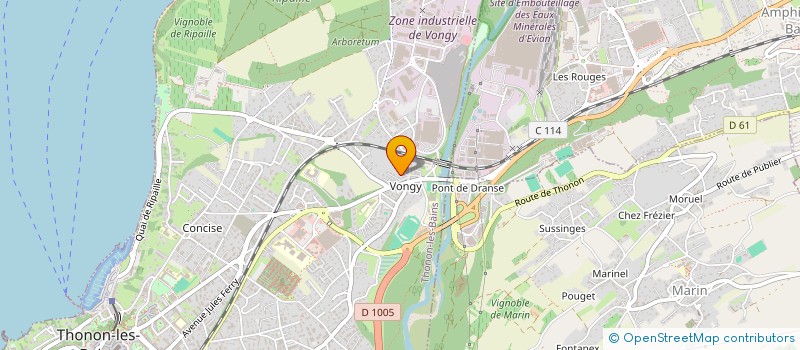 localisation de l'entreprise LA CAVE A SONS à THONON-LES-BAINS