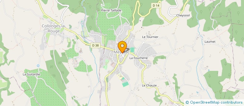 localisation de l'entreprise LA CAVE A VIN à MEYSSAC