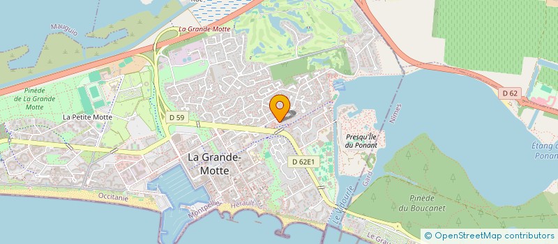 localisation de l'entreprise LA CAVE A VINS à LA GRANDE-MOTTE