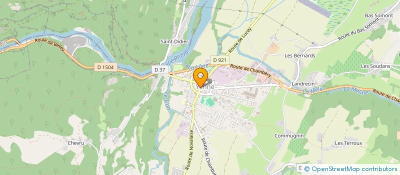localisation de l'entreprise LA CAVE AUX FROMAGES à YENNE