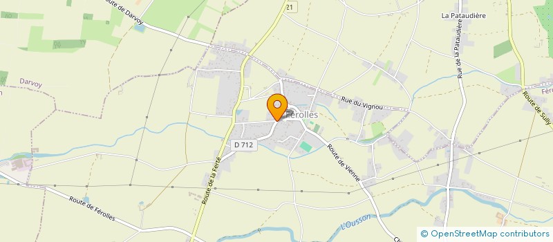 localisation de l'entreprise LA CAVE AUX VINS ET FROMAGES à FEROLLES