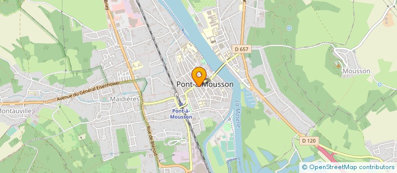 localisation de l'entreprise LA CAVE CLEMENCEAU  PONT-A-MOUSSON