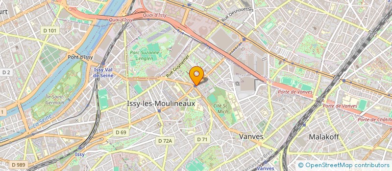 localisation de l'entreprise LA CAVE D'A COTE à ISSY-LES-MOULINEAUX