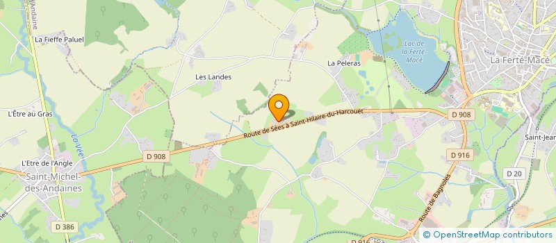 localisation de l'entreprise LA CAVE D'ANDAINE à LA FERTE MACE