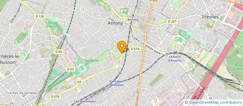 localisation de l'entreprise LA CAVE D'ARGENT à ANTONY