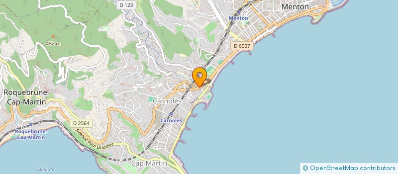 localisation de l'entreprise LA CAVE D'ARISTIDE à ROQUEBRUNE-CAP-MARTIN