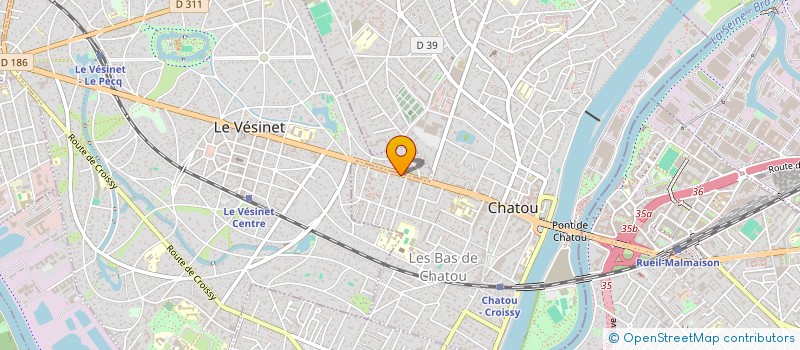 localisation de l'entreprise LA CAVE D'ELEASTRE  CHATOU