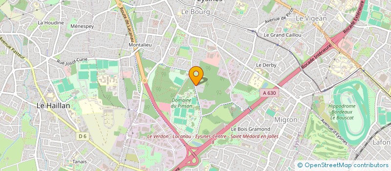 localisation de l'entreprise LA CAVE D EPICURE  EYSINES