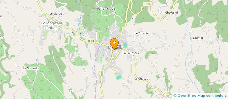 localisation de l'entreprise LA CAVE D'ERICK à MEYSSAC