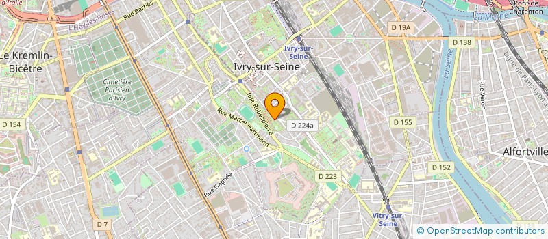 localisation de l'entreprise LA CAVE D'IVRY à IVRY-SUR-SEINE
