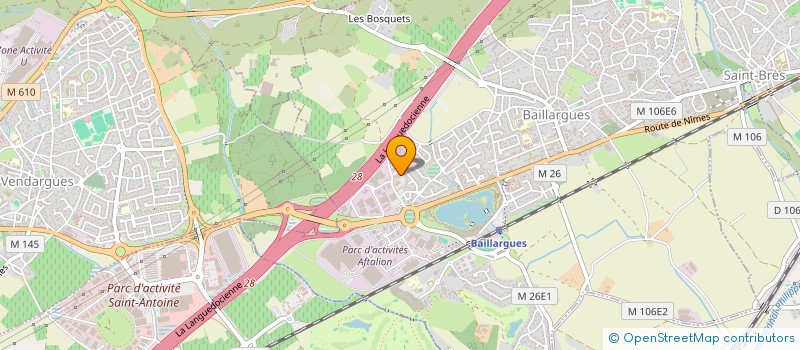 localisation de l'entreprise LA CAVE D OCCITANIE à BAILLARGUES